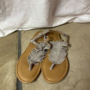 Gray sandals